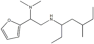 [2-(dimethylamino)-2-(furan-2-yl)ethyl](5-methylheptan-3-yl)amine Struktur