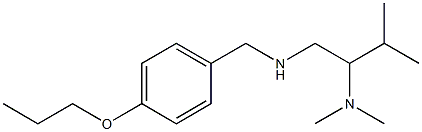 [2-(dimethylamino)-3-methylbutyl][(4-propoxyphenyl)methyl]amine Struktur