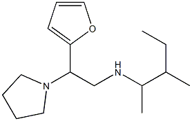 [2-(furan-2-yl)-2-(pyrrolidin-1-yl)ethyl](3-methylpentan-2-yl)amine Struktur