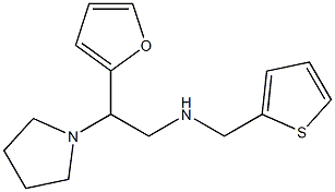 [2-(furan-2-yl)-2-(pyrrolidin-1-yl)ethyl](thiophen-2-ylmethyl)amine Struktur