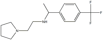 [2-(pyrrolidin-1-yl)ethyl]({1-[4-(trifluoromethyl)phenyl]ethyl})amine Struktur