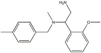 [2-amino-1-(2-methoxyphenyl)ethyl](methyl)[(4-methylphenyl)methyl]amine Struktur