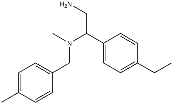 [2-amino-1-(4-ethylphenyl)ethyl](methyl)[(4-methylphenyl)methyl]amine Struktur