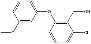 [2-chloro-6-(3-methoxyphenoxy)phenyl]methanol Struktur