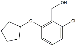 [2-chloro-6-(cyclopentyloxy)phenyl]methanol Struktur