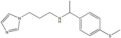 [3-(1H-imidazol-1-yl)propyl]({1-[4-(methylsulfanyl)phenyl]ethyl})amine Struktur