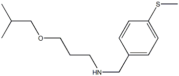 [3-(2-methylpropoxy)propyl]({[4-(methylsulfanyl)phenyl]methyl})amine Struktur