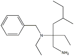 [3-(aminomethyl)-5-methylheptan-3-yl](benzyl)ethylamine Struktur