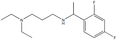 [3-(diethylamino)propyl][1-(2,4-difluorophenyl)ethyl]amine Struktur