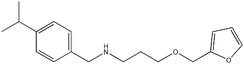 [3-(furan-2-ylmethoxy)propyl]({[4-(propan-2-yl)phenyl]methyl})amine Struktur