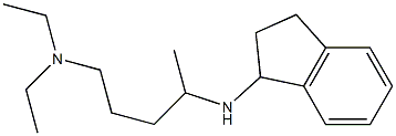 [4-(2,3-dihydro-1H-inden-1-ylamino)pentyl]diethylamine Struktur