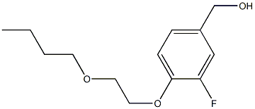 [4-(2-butoxyethoxy)-3-fluorophenyl]methanol Struktur