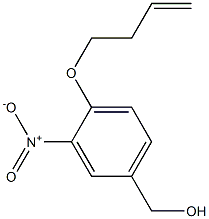 [4-(but-3-en-1-yloxy)-3-nitrophenyl]methanol Struktur