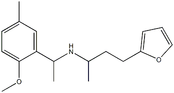 [4-(furan-2-yl)butan-2-yl][1-(2-methoxy-5-methylphenyl)ethyl]amine Struktur