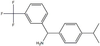 [4-(propan-2-yl)phenyl][3-(trifluoromethyl)phenyl]methanamine Struktur