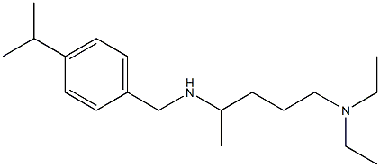 [5-(diethylamino)pentan-2-yl]({[4-(propan-2-yl)phenyl]methyl})amine Struktur