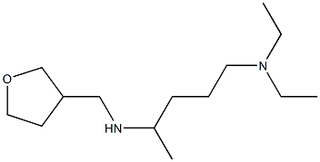 [5-(diethylamino)pentan-2-yl](oxolan-3-ylmethyl)amine Struktur