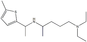 [5-(diethylamino)pentan-2-yl][1-(5-methylthiophen-2-yl)ethyl]amine Struktur