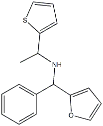 [furan-2-yl(phenyl)methyl][1-(thiophen-2-yl)ethyl]amine Struktur