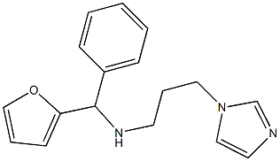 [furan-2-yl(phenyl)methyl][3-(1H-imidazol-1-yl)propyl]amine Struktur