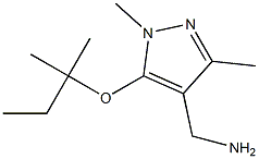 {1,3-dimethyl-5-[(2-methylbutan-2-yl)oxy]-1H-pyrazol-4-yl}methanamine Struktur