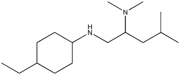 {1-[(4-ethylcyclohexyl)amino]-4-methylpentan-2-yl}dimethylamine Struktur