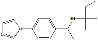 {1-[4-(1H-imidazol-1-yl)phenyl]ethyl}(2-methylbutan-2-yl)amine Struktur