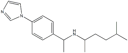 {1-[4-(1H-imidazol-1-yl)phenyl]ethyl}(5-methylhexan-2-yl)amine Struktur