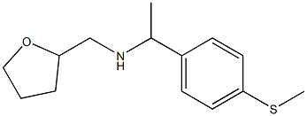 {1-[4-(methylsulfanyl)phenyl]ethyl}(oxolan-2-ylmethyl)amine Struktur