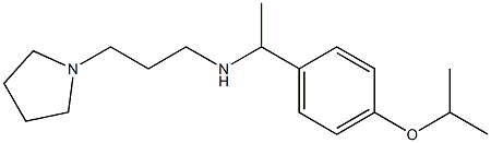 {1-[4-(propan-2-yloxy)phenyl]ethyl}[3-(pyrrolidin-1-yl)propyl]amine Struktur