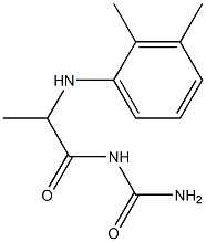 {2-[(2,3-dimethylphenyl)amino]propanoyl}urea Struktur