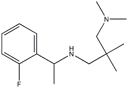 {2-[(dimethylamino)methyl]-2-methylpropyl}[1-(2-fluorophenyl)ethyl]amine Struktur