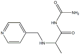 {2-[(pyridin-4-ylmethyl)amino]propanoyl}urea Struktur