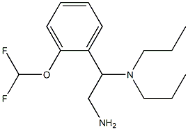 {2-amino-1-[2-(difluoromethoxy)phenyl]ethyl}dipropylamine Struktur