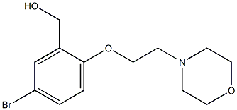 {5-bromo-2-[2-(morpholin-4-yl)ethoxy]phenyl}methanol Struktur