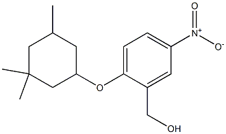 {5-nitro-2-[(3,3,5-trimethylcyclohexyl)oxy]phenyl}methanol Struktur