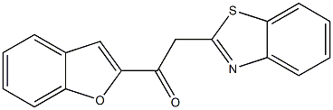 1-(1-benzofuran-2-yl)-2-(1,3-benzothiazol-2-yl)ethan-1-one Struktur