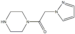 1-(1H-pyrazol-1-ylacetyl)piperazine Struktur