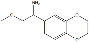 1-(2,3-dihydro-1,4-benzodioxin-6-yl)-2-methoxyethanamine Struktur