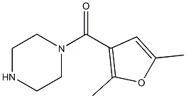 1-(2,5-dimethyl-3-furoyl)piperazine Struktur