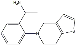 1-(2-{4H,5H,6H,7H-thieno[3,2-c]pyridin-5-yl}phenyl)ethan-1-amine Struktur