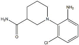 1-(2-amino-6-chlorophenyl)piperidine-3-carboxamide Struktur