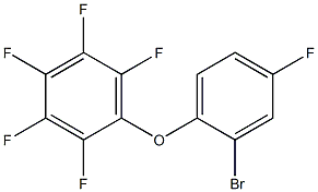 1-(2-bromo-4-fluorophenoxy)-2,3,4,5,6-pentafluorobenzene Struktur