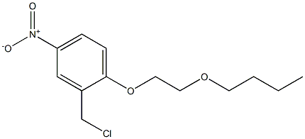 1-(2-butoxyethoxy)-2-(chloromethyl)-4-nitrobenzene Struktur