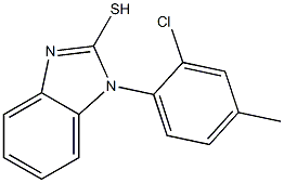 1-(2-chloro-4-methylphenyl)-1H-1,3-benzodiazole-2-thiol Struktur