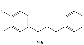 1-(3,4-dimethoxyphenyl)-3-phenylpropan-1-amine Struktur