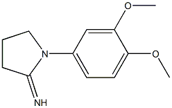 1-(3,4-dimethoxyphenyl)pyrrolidin-2-imine Struktur