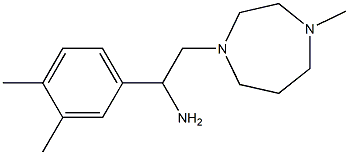 1-(3,4-dimethylphenyl)-2-(4-methyl-1,4-diazepan-1-yl)ethan-1-amine Struktur