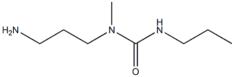 1-(3-aminopropyl)-1-methyl-3-propylurea Struktur