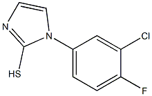 1-(3-chloro-4-fluorophenyl)-1H-imidazole-2-thiol Struktur